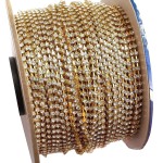 Stone Chain Pack of 2 Meter (2 mm, Golden)