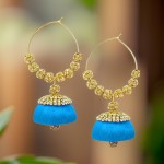 Handmade Silk Thread Jhumki Earrings for Women